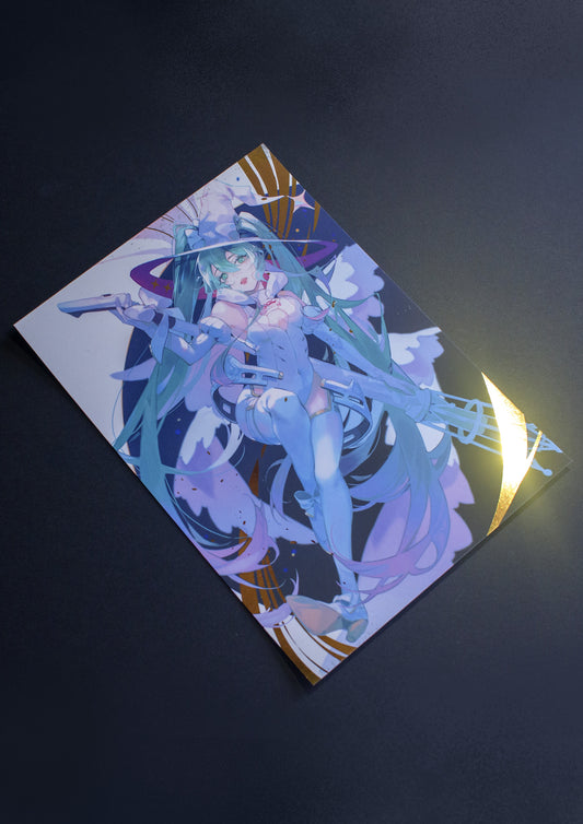 Racing Miku Foil Print