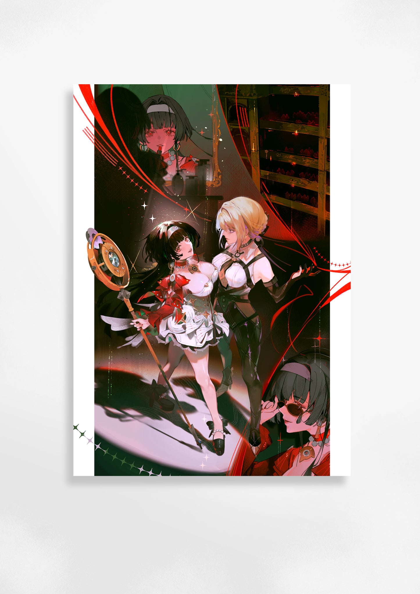 Astra & Evelyn Foil Print